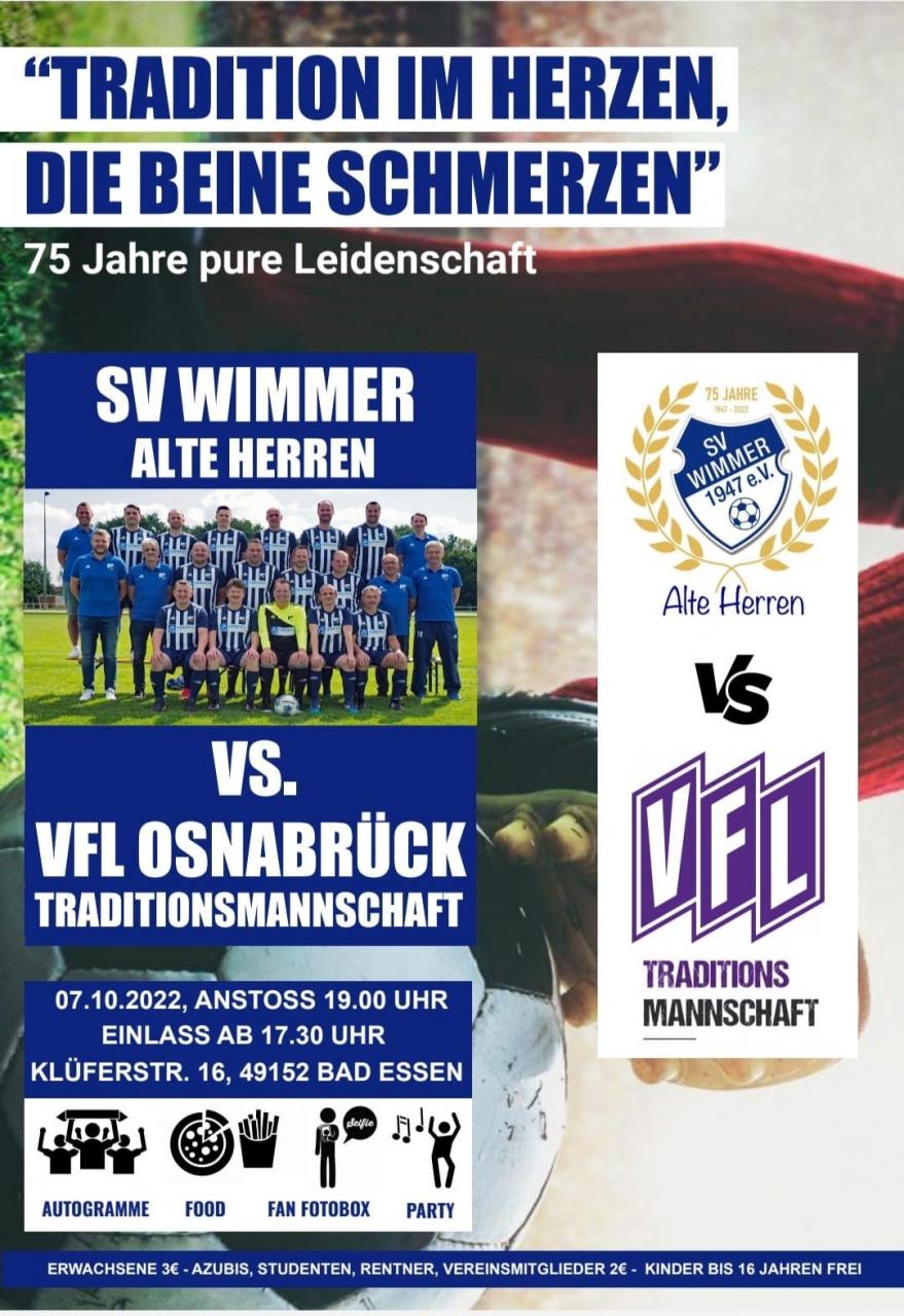SVW Alte Herren vs. VfL Osnabrück Traditionsmannschaft